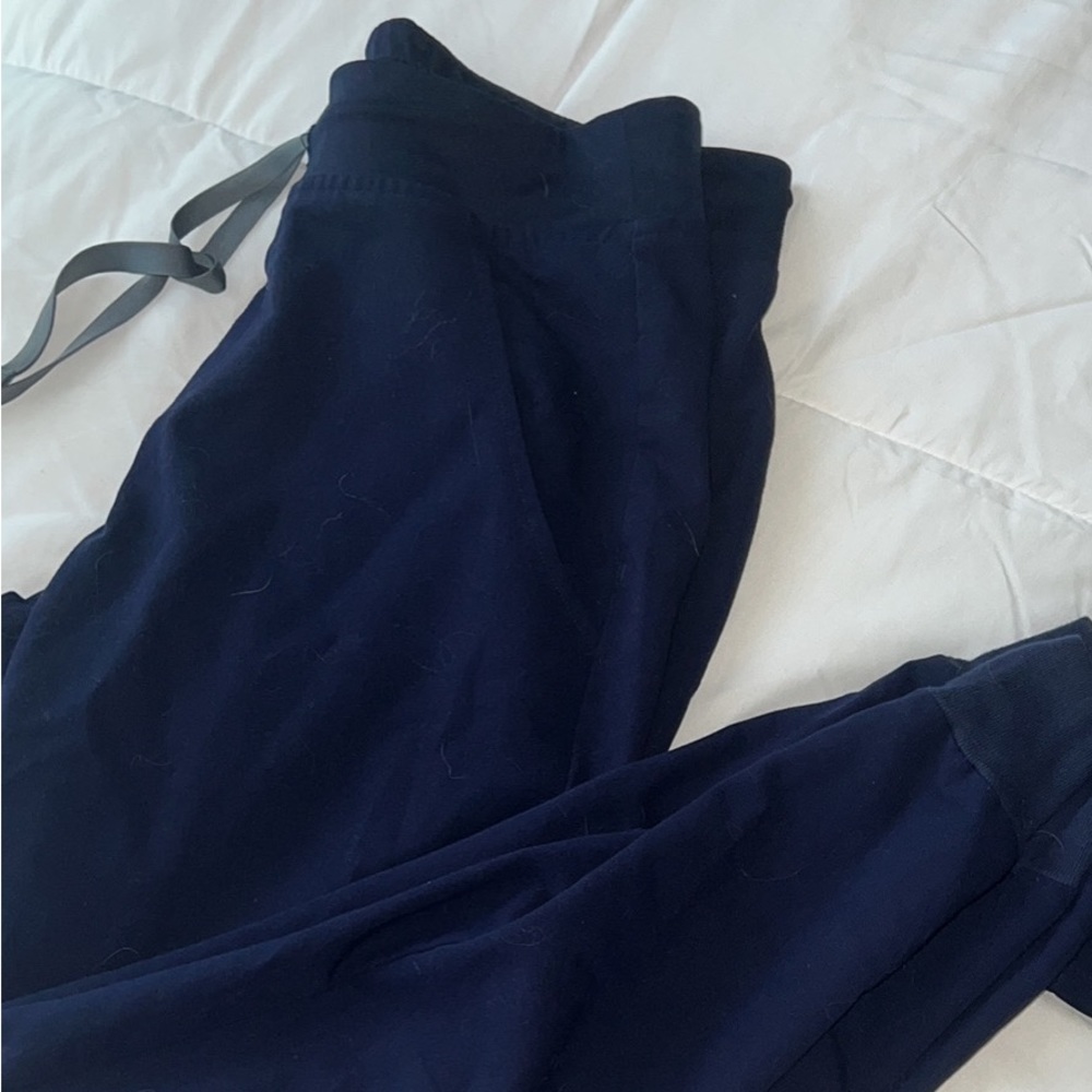 Navy Blue Figs Scrubs top & bottoms